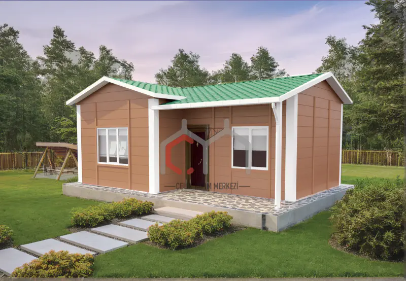 40 m² tek katlı prefabrik ev dış cephe görünümü