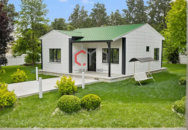 68 m² tek katlı prefabrik ev dış cephe görünümü