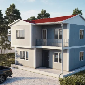 3+1 Çift Katlı Prefabrik Ev 105 m2
