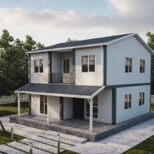 3+1 Çift Katlı Prefabrik Ev 131 m2