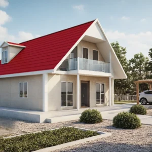 3+1 Çift Katlı Prefabrik Ev 134 m2