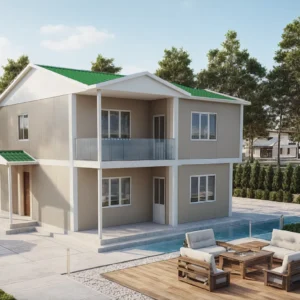 4+1 Çift Katlı Prefabrik Ev 150 m2