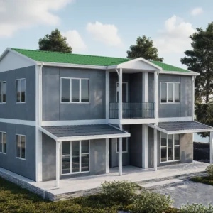 3+1 Çift Katlı Prefabrik Ev 158 m2