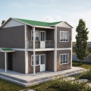 2+1 Çift Katlı Prefabrik Ev 92 m2