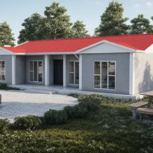 3+1 Tek Katlı Prefabrik Ev 129 m2